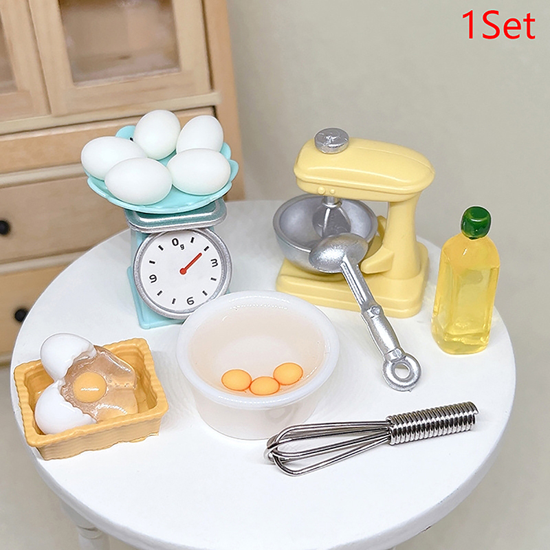 1 セット 1:12 ドールハウスミニチュア小麦粉卵ビーター - Kitchen Baking Area のレビューと価格
