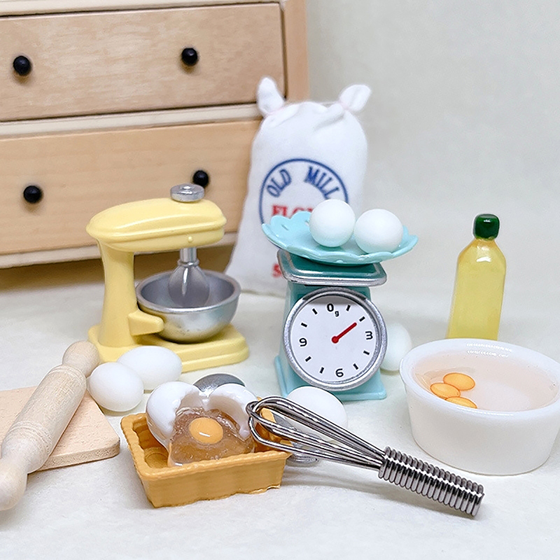 1 セット 1:12 ドールハウスミニチュア小麦粉卵ビーター - Kitchen Baking Area のレビューと価格
