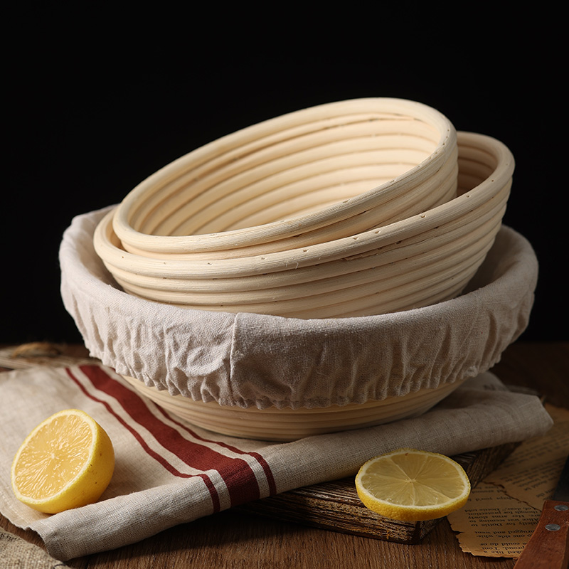 パン発酵かご - ヨーロッパスタイルの丸型＆楕円形発酵ボウル - Proofing Basket Banneton のレビューと価格