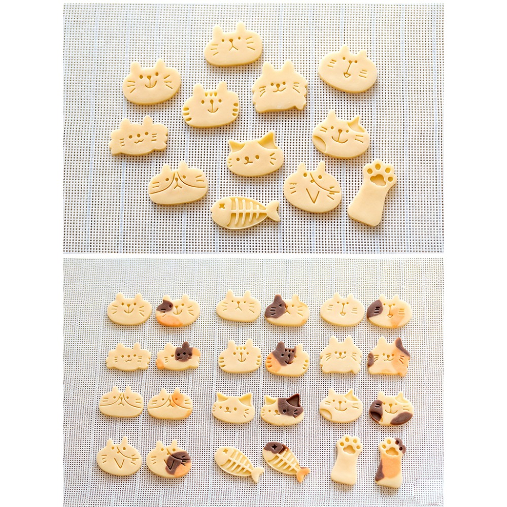 かわいい子猫DIYスタンプクッキーカッター焼き型ベーキングア - Kitchen Appliances For Baking のレビューと価格