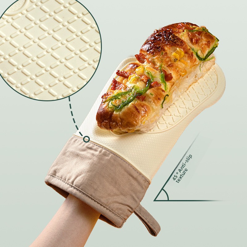 ヘビーデューティーシリコン耐熱オーブン手袋滑り止めベーキング - Kitchen Baking Gloves のレビューと価格