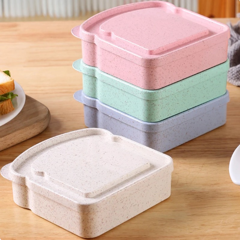 1/4個入り 再利用可能な弁当サンドイッチボックス 蓋付き  - Kitchen Baking Tins のレビューと価格