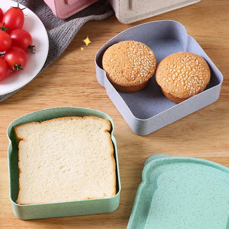 1/4個入り 再利用可能な弁当サンドイッチボックス 蓋付き  - Kitchen Baking Tins のレビューと価格