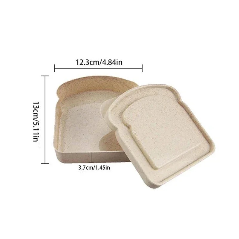 1/4個入り 再利用可能な弁当サンドイッチボックス 蓋付き  - Kitchen Baking Tins のレビューと価格