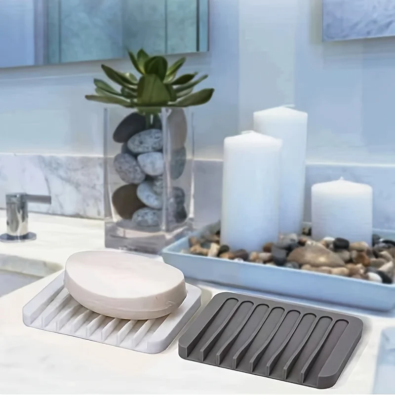 新しい1個入りシリコン製水切り石鹸置き、穴あけ不要、滑り止め - Kitchen Baking Tins のレビューと価格