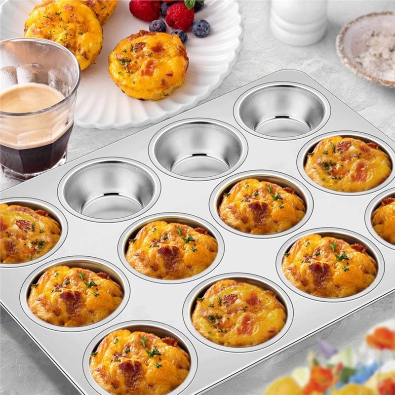 ABAE-マフィンパン、ステンレススチール製カップケーキ型（ - Muffin Tin Nonstick のレビューと価格