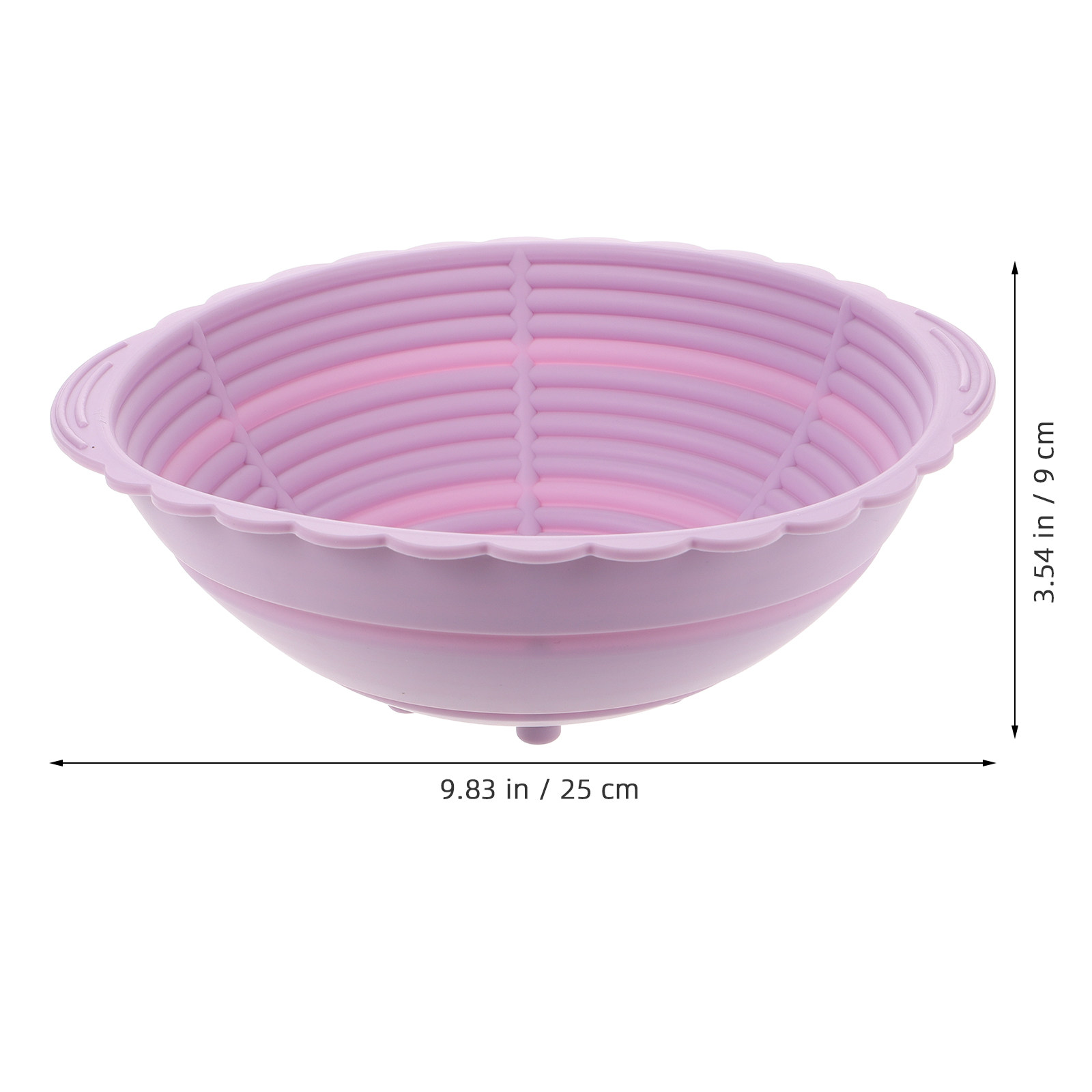 折りたたみ式シリコン製バンネットンバスケット 大容量 ピンク - Proofing Basket Banneton のレビューと価格
