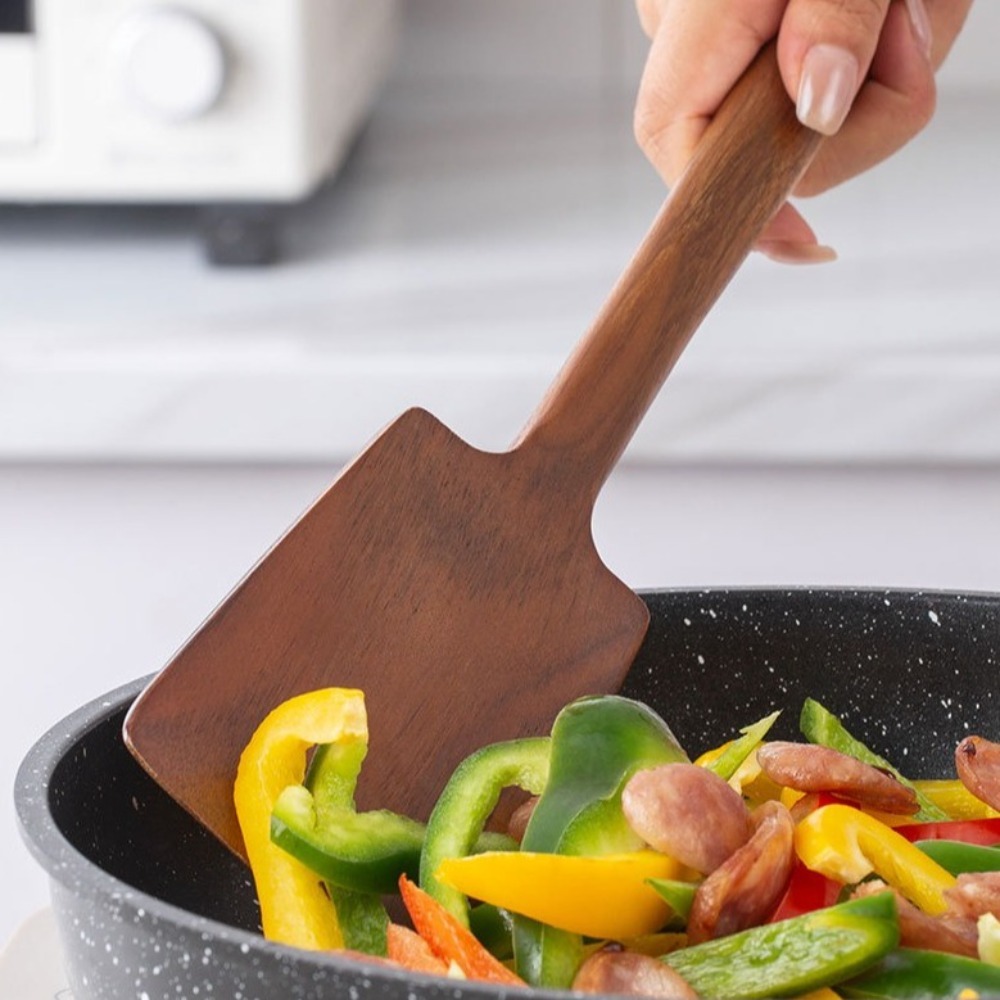 34 センチメートル木製調理ヘラターナーロングハンドルシャベ - Kitchen Q のレビューと価格