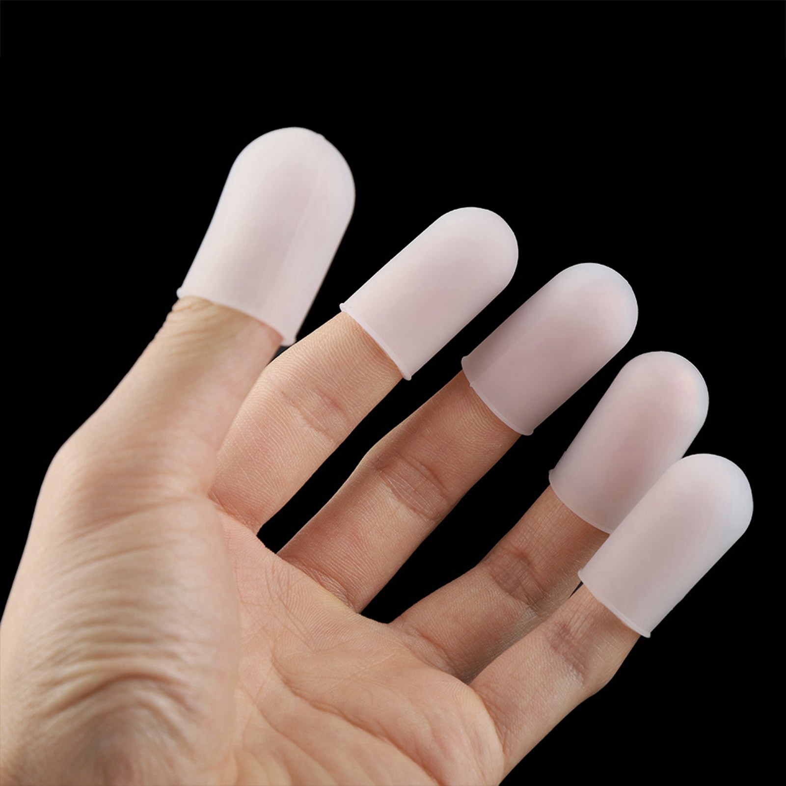 熱調理用シリコンフィンガープロテクター、指先グローブ、親指ス - Kitchen Baking Gloves のレビューと価格