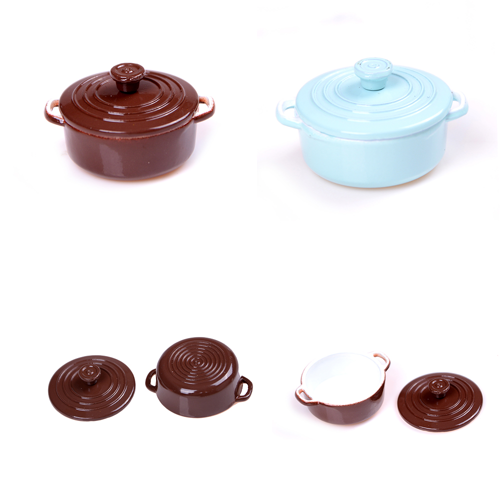 ドールハウス用ミニチュアキッチン用品,1:12スケール,蓋付 - Kitchen Q のレビューと価格