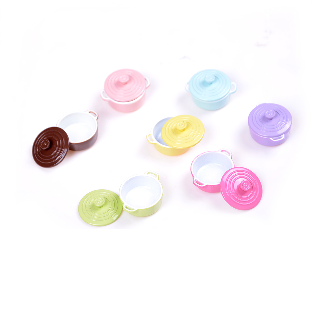 ドールハウス用ミニチュアキッチン用品,1:12スケール,蓋付 - Kitchen Q のレビューと価格