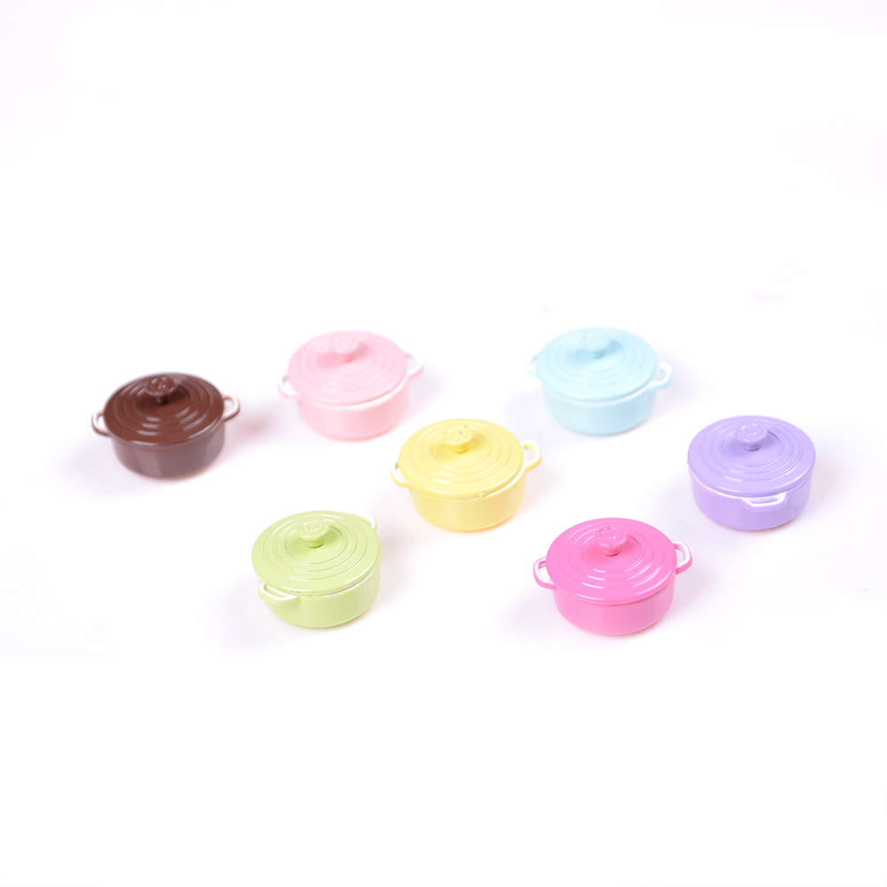 ドールハウス用ミニチュアキッチン用品,1:12スケール,蓋付 - Kitchen Q のレビューと価格