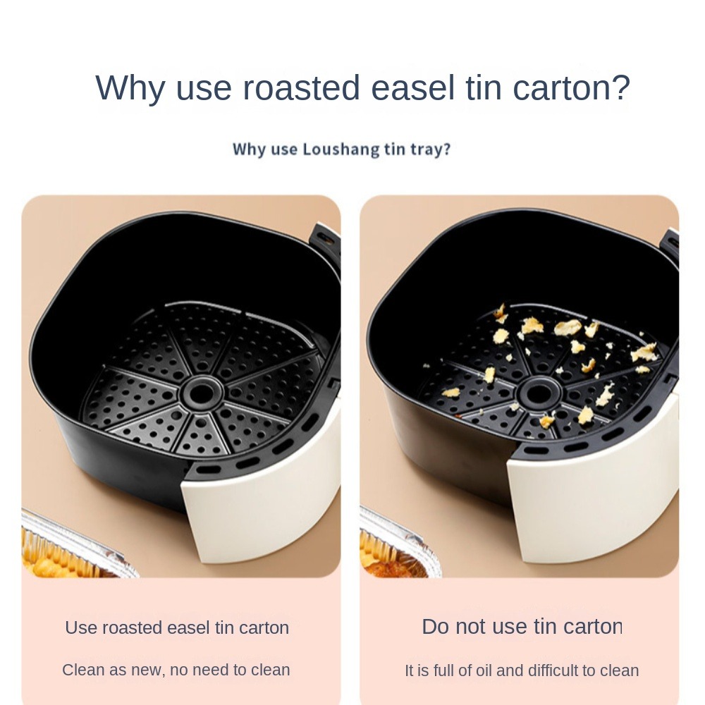 20CM エアフライヤー アルミホイルパン 油防止 食品容器 - Kitchen Baking Trays のレビューと価格