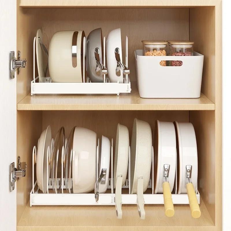 拡張可能なキッチンキャビネットオーガナイザーラック、調節可能 - Kitchen Baking Drawer のレビューと価格
