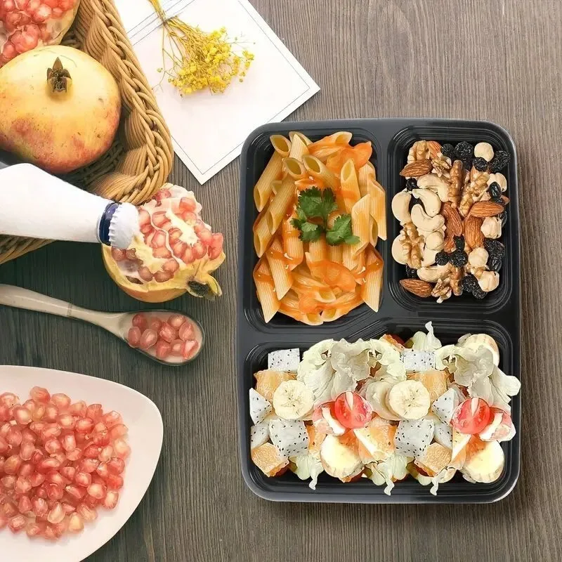 10 セット使い捨て食品ボックス蓋付き電子レンジ食品保存ボッ - Kitchen Baking Tins のレビューと価格