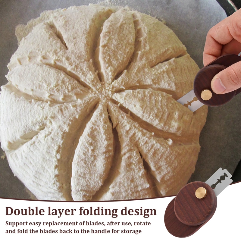 パンラメ生地スコアリングツール木製スクレーパーフランス製パン - Dough Scraper Curved のレビューと価格