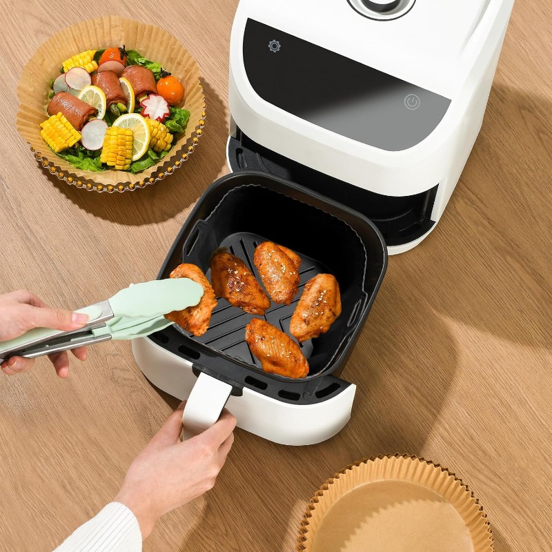 再利用可能なシリコンエアフライヤーライナー耐熱ノンスティック - Kitchen Baking Trays のレビューと価格