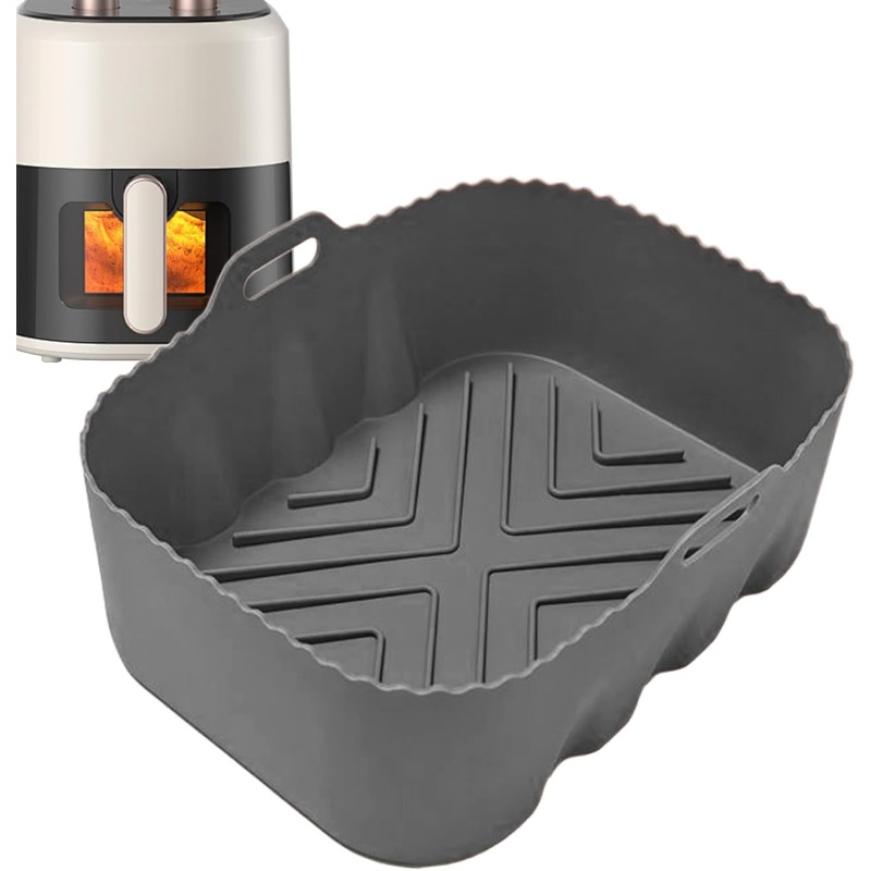 再利用可能なシリコンエアフライヤーライナー耐熱ノンスティック - Kitchen Baking Trays のレビューと価格